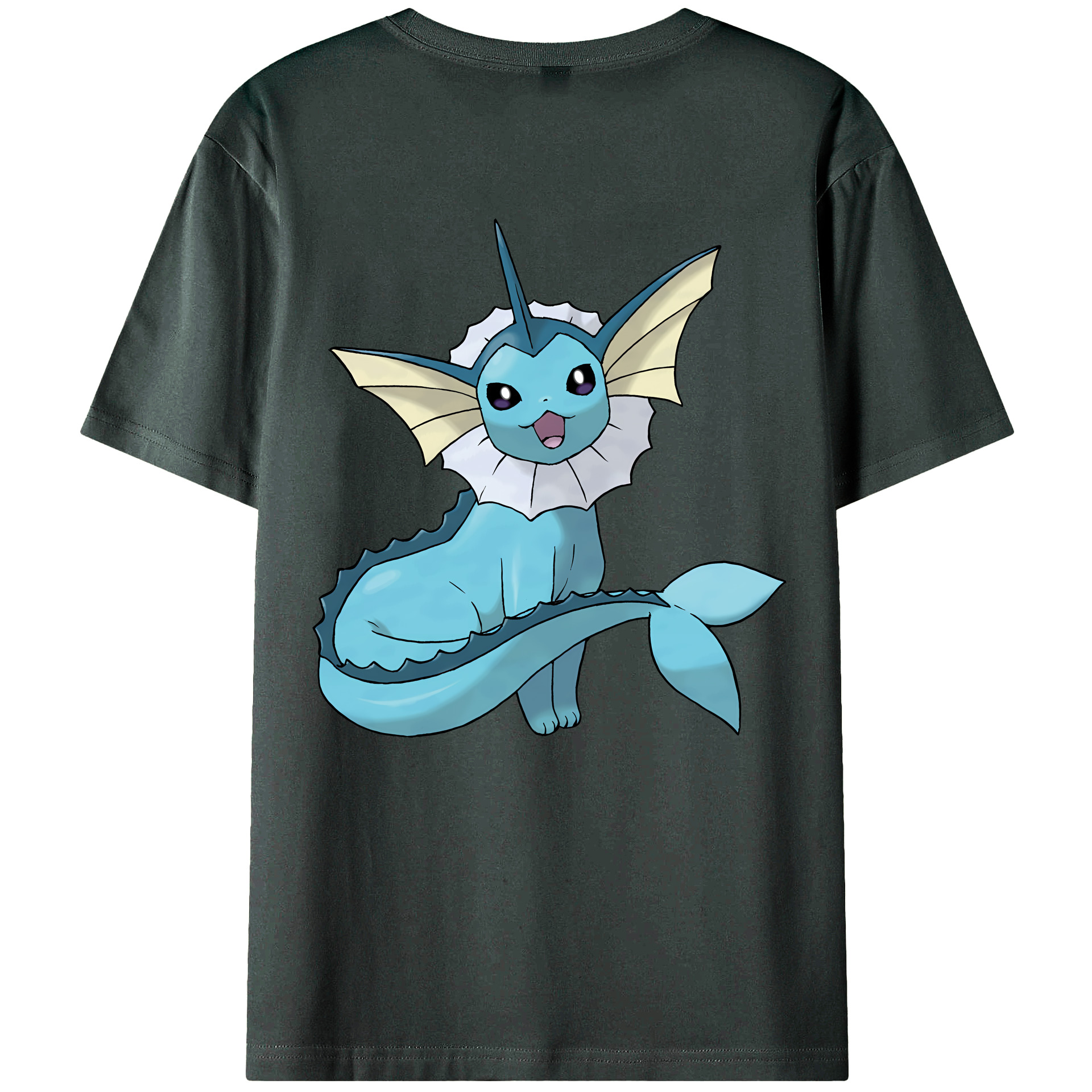 （画像用） ポケットモンスター Pokémon 綿100％ メンズ半袖Tシャツ（バックプリント） 通気性